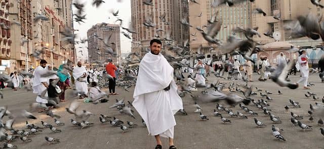 pèlerin à La Mecque